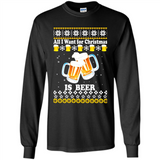 All I want for Christmas is Beer Sweater PINGPONG