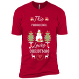 This Paralegal Loves Christmas Tree Shirt with Snowman