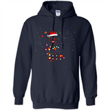 Rottweiler Santa Lights Christmas Dog Xmas Sweatshirt - Hoodie