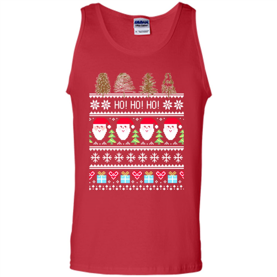Ugly Merry Christmas Tree Santa Snowflakes