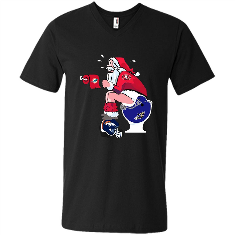 San Francisco 49ers Santa Claus Toilet