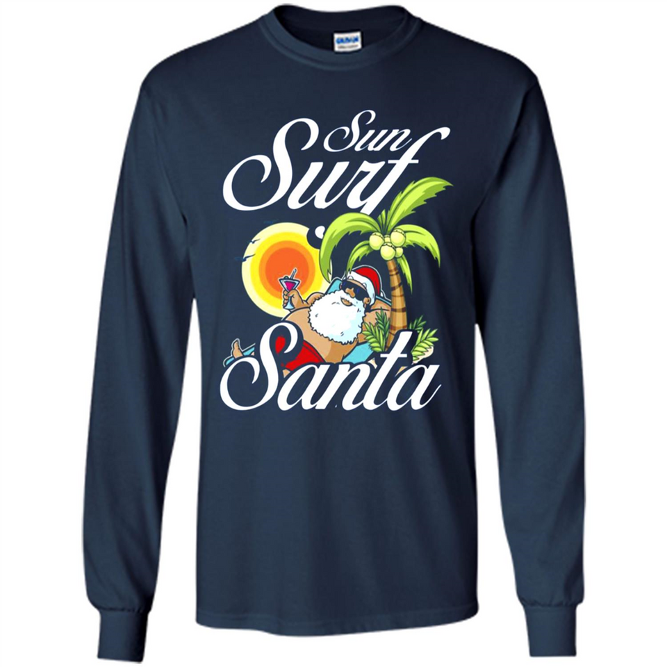 Sun Surf Santa - Long Sleeve T-Shirt