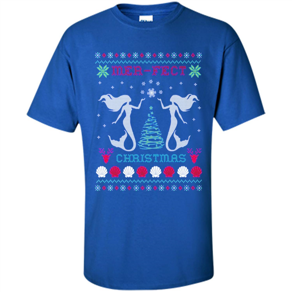 Mermaid Mer-Fect Ugly Christmas Sweater - Shirt
