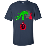 GRINCH HAND HOLDING DETROIT TIGERS GLITTER CHRISTMAS PINGPONG