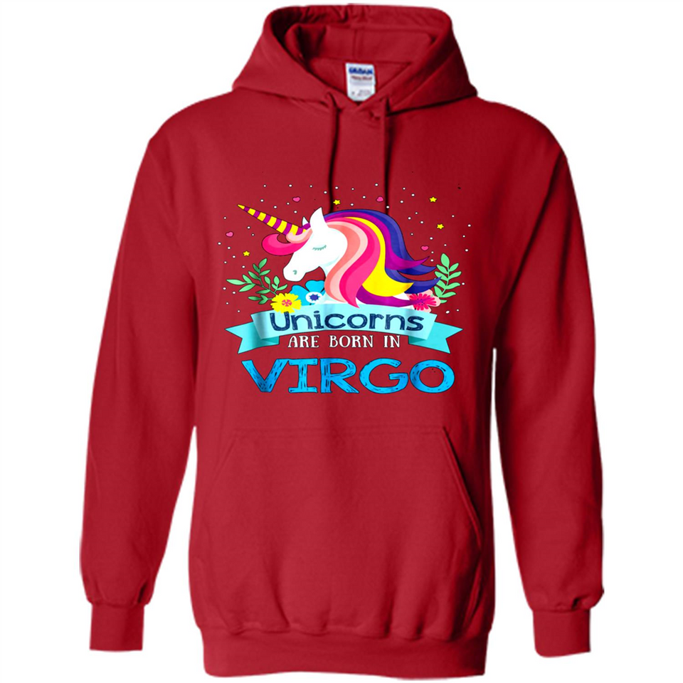 Unicorns are born in Virgo Birthday Rainbow Gift Ladies Custom