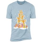 Tiger Christmas Tree Funny Merry Christmas - Premium Short Sleeve T-Shirt