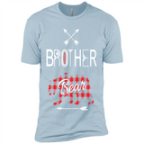Brother Shirt Buffalo Plaid Family Camping Bear Tee - Premium Short Sleeve T-Shirt