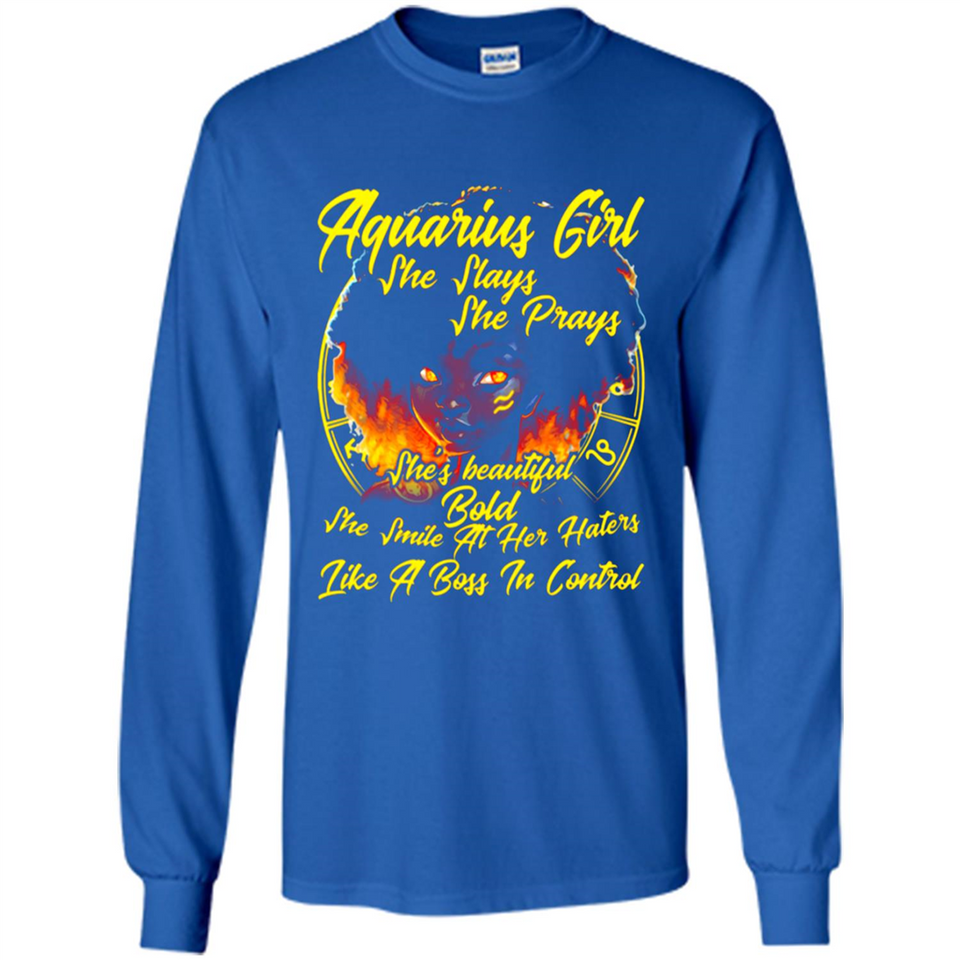 Aquarius Girl She Slays She Prays Zodiac Sign PINGPONG