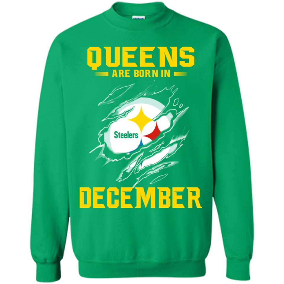 Queens Are Born In December - Pittsburgh Steelers Football - Sweatshirt