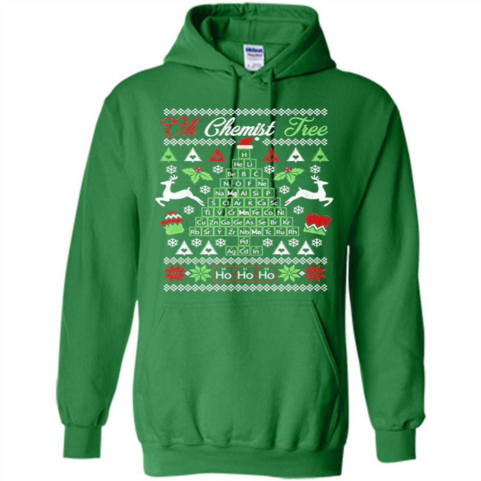 Chemist Tree Shirt Oh Chemistry Tree Ugly Christmas - Hoodie