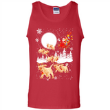 Christmas Santa Golden Retriever Sleigh For Labrador Retriever