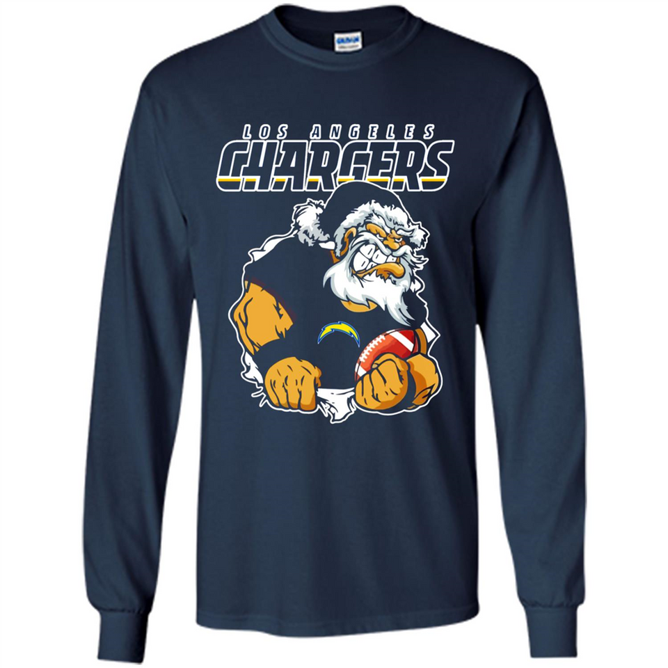 Grumpy Santa Claus Los Angeles Chargers Football Team PINGPONG