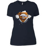 Denver Broncos And Superman Fans - Ladies' Boyfriend T-Shirt