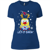 Minion Arizona Cardinals Ugly Christmas Sweater Let it Snow - Ladies' Boyfriend T-Shirt