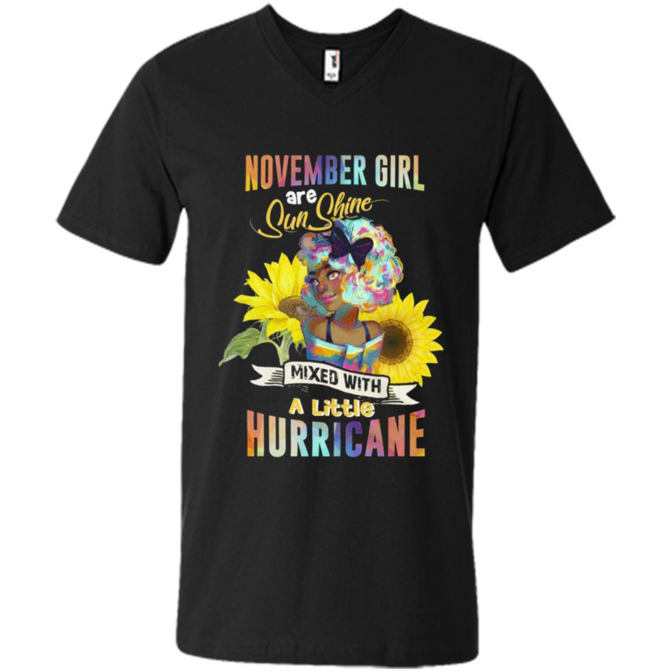 November Girls Sunflower - Men's V-Neck