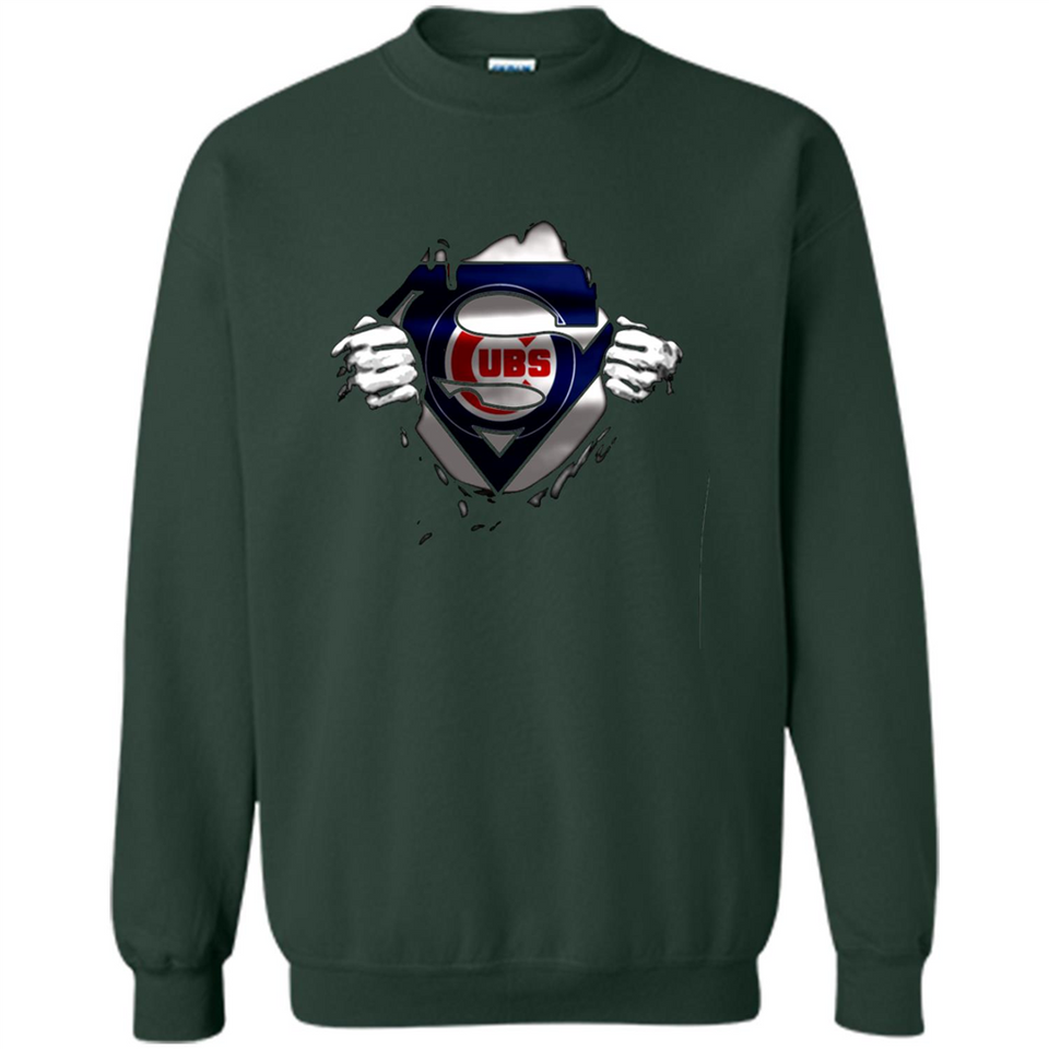 Chicago Cubs And Superman Fans - Sweatshirt