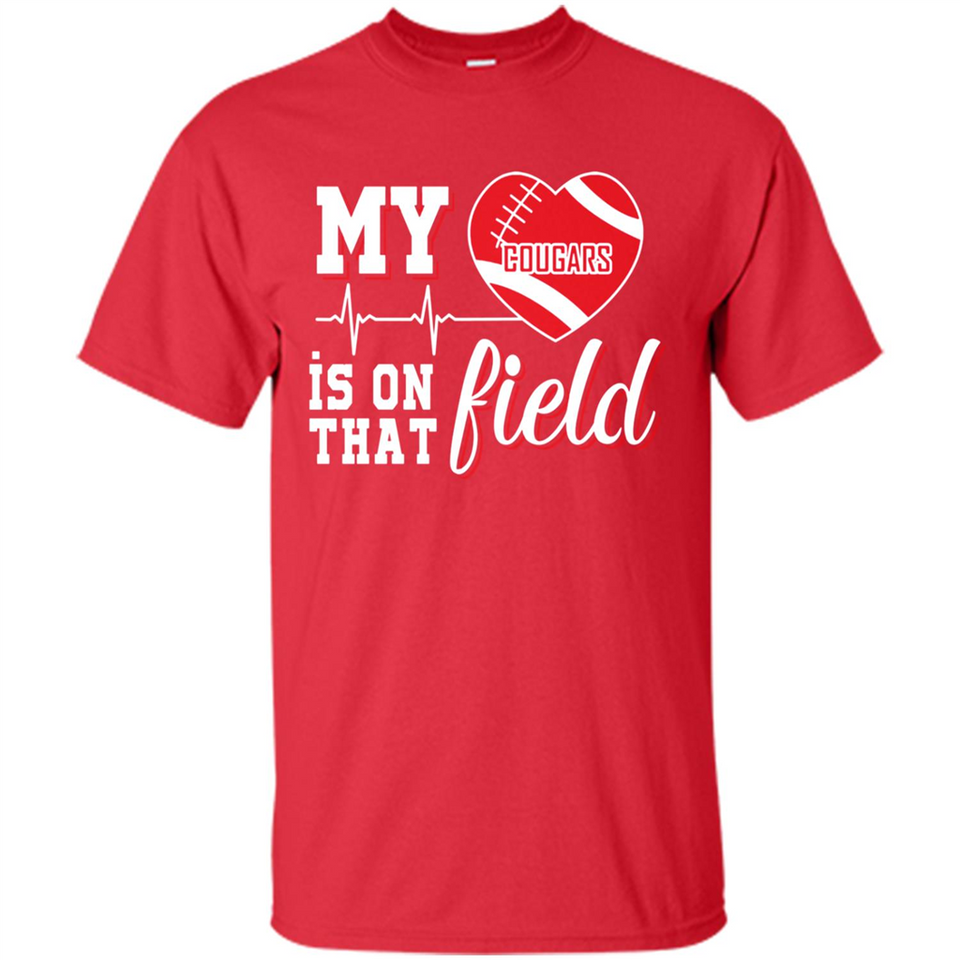 Washington State Cougars Football My Heart is on that Field - Shirt