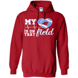 Carolina Panthers Football My Heart is on that Field - Hoodie