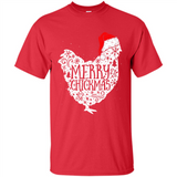 Chicken Christmas T Shirt Merry Chickmas Santa Claus Gifts - Shirt