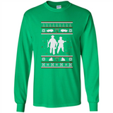 Christmas Ugly Sweater Firefighter Ugly Christmas Sweater - Long Sleeve T-Shirt