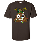 Reindeer Poop Emoji Cute Merry Christmas T-Shirt - Shirt