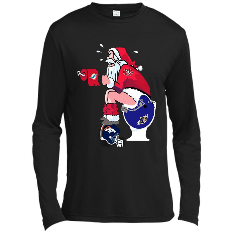 San Francisco 49ers Santa Claus Toilet