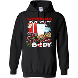 Working On My Santa Body Funny Christmas Gift Sleeve Xmas - Hoodie