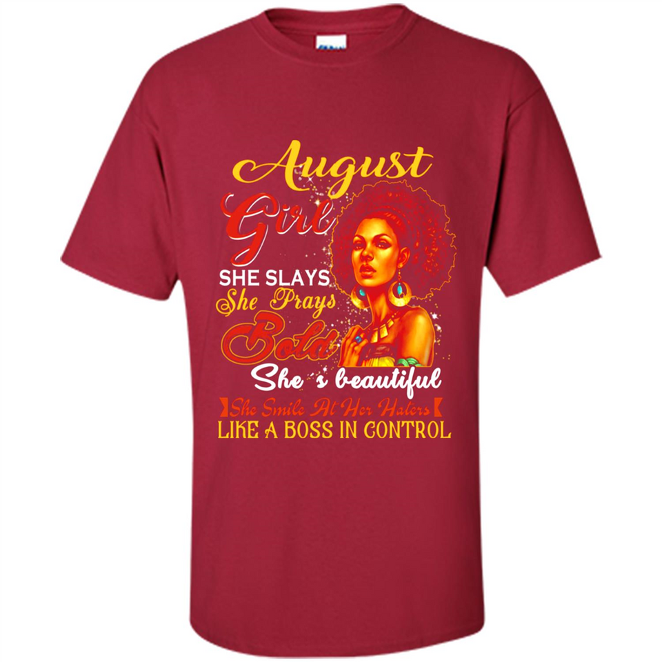 August Girl She Slays She Prays Beautiful Birthday PINGPONG