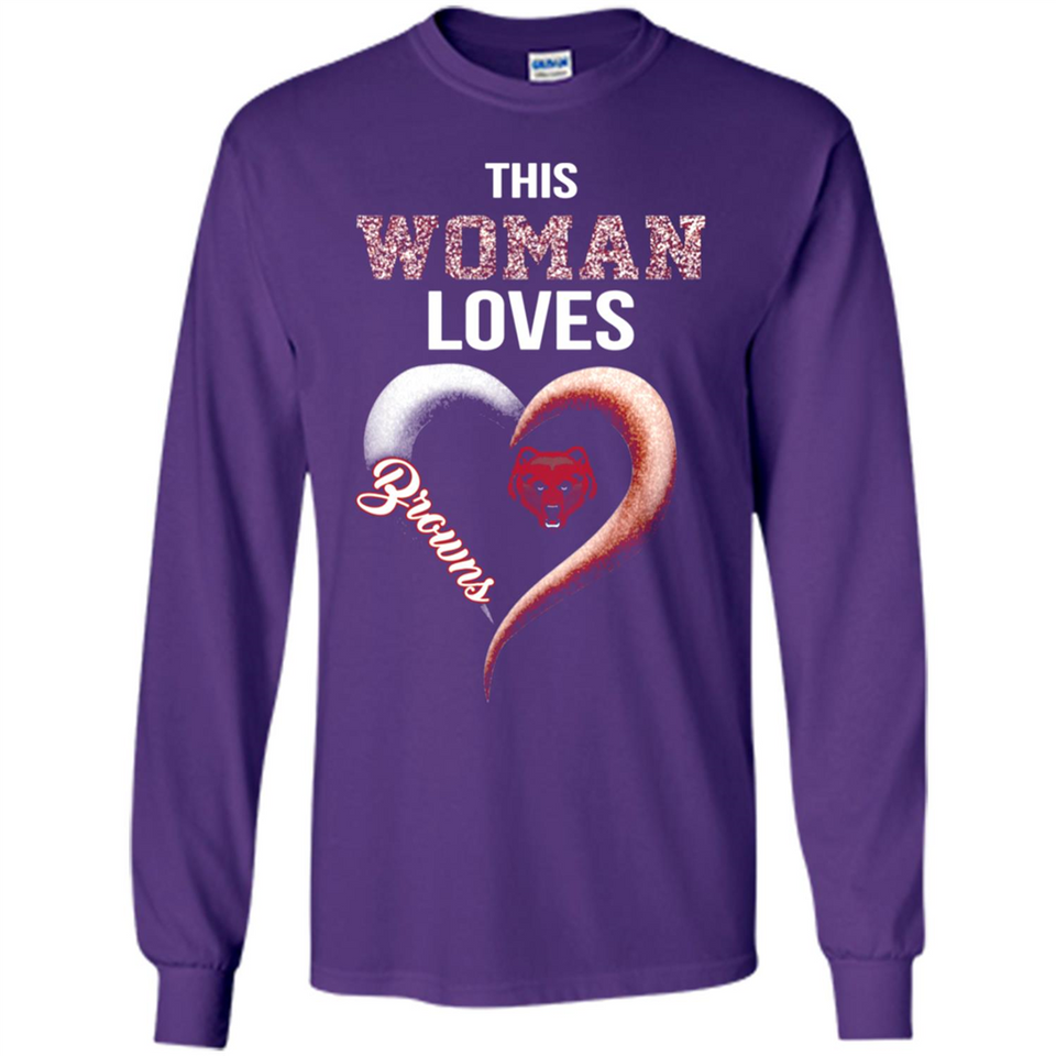 This Woman love Browns NFL football team - Long Sleeve T-Shirt