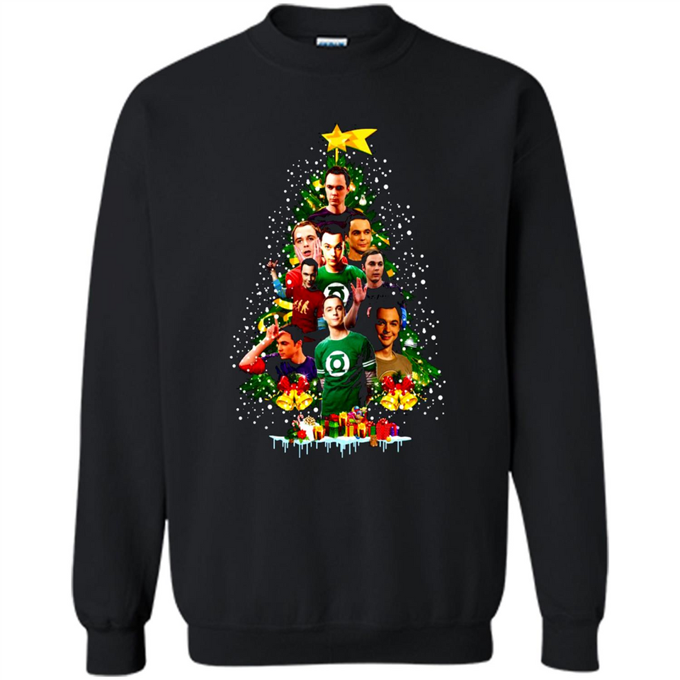 Sheldon Cooper Christmas tree sweater PINGPONG