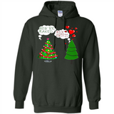 Fir Loves Christmas Tree Funny Undecorated Joke - Hoodie