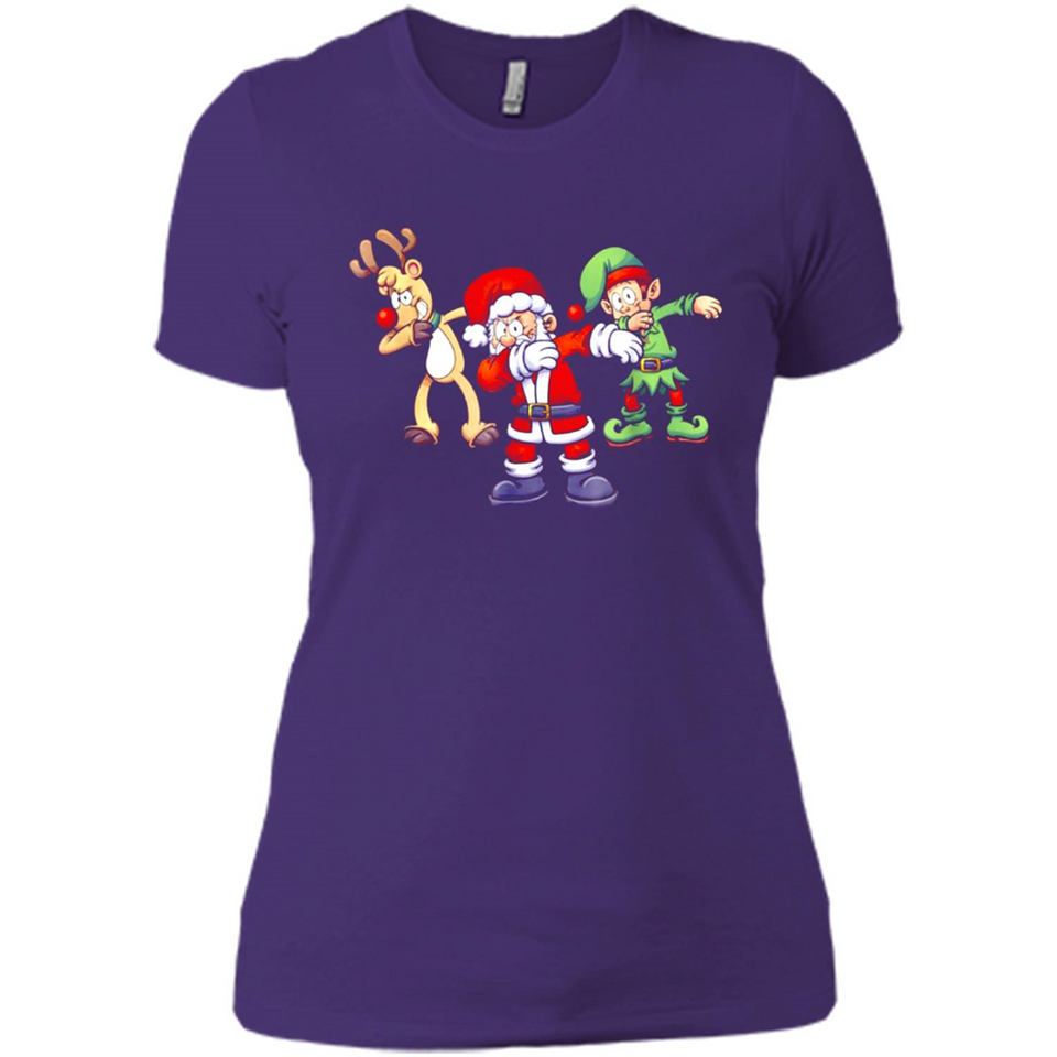Dabbing Santa - Ladies' Boyfriend T-Shirt