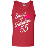 Sassy and Fabulous at 55 - 55th Birthday - Tank Top