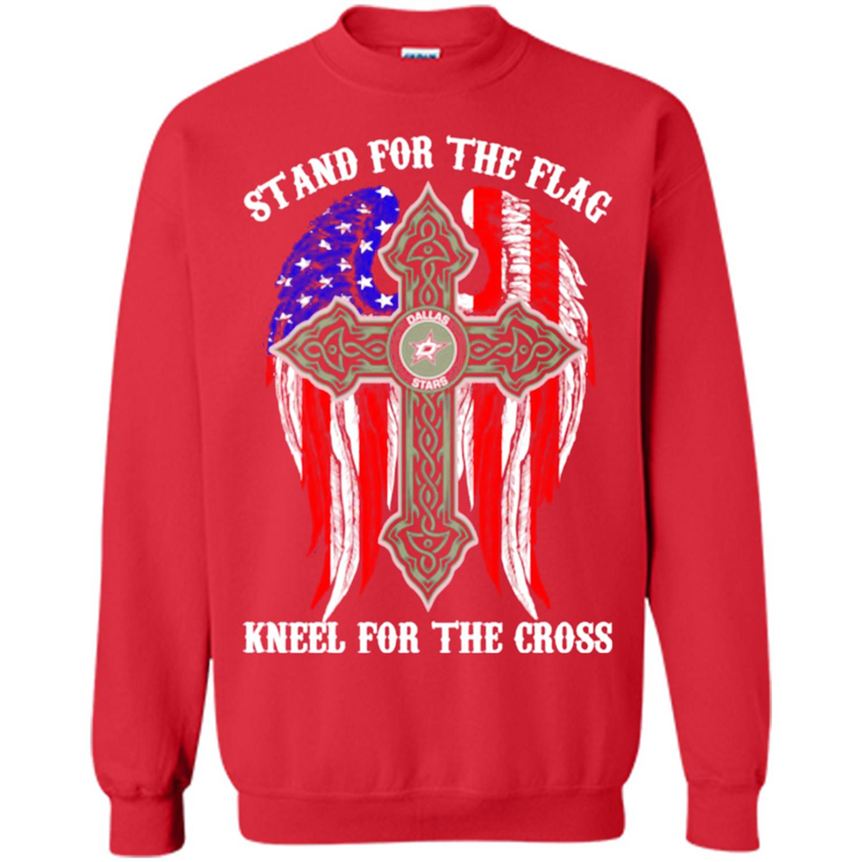 Dallas Stars - stand for the flag kneel for the cross