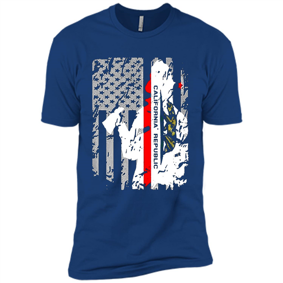 Paradise California Firefighter Thin Red Line Funds Youth T-Shirt PINGPONG - Premium Short Sleeve T-Shirt