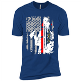 Paradise California Firefighter Thin Red Line Funds Youth T-Shirt PINGPONG - Premium Short Sleeve T-Shirt