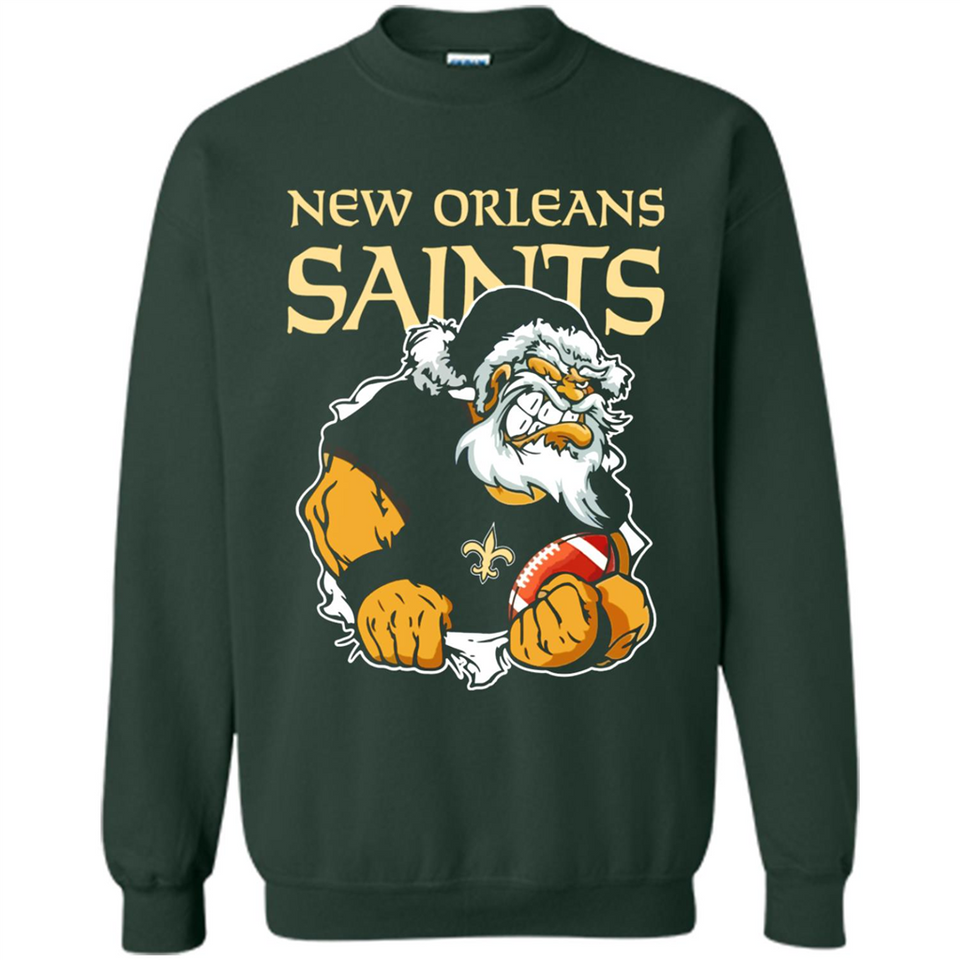 Grumpy Santa Claus New Orleans Saints Football Team PINGPONG