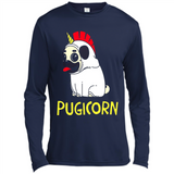 Pugicorn Pug Unicorn Funny Shirt PINGPONG - Canvas Long Sleeve T-Shirt