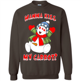 Snowman Wanna Kiss My Carrot Christmas - Sweatshirt