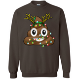 Reindeer Poop Emoji Cute Merry Christmas T-Shirt - Sweatshirt