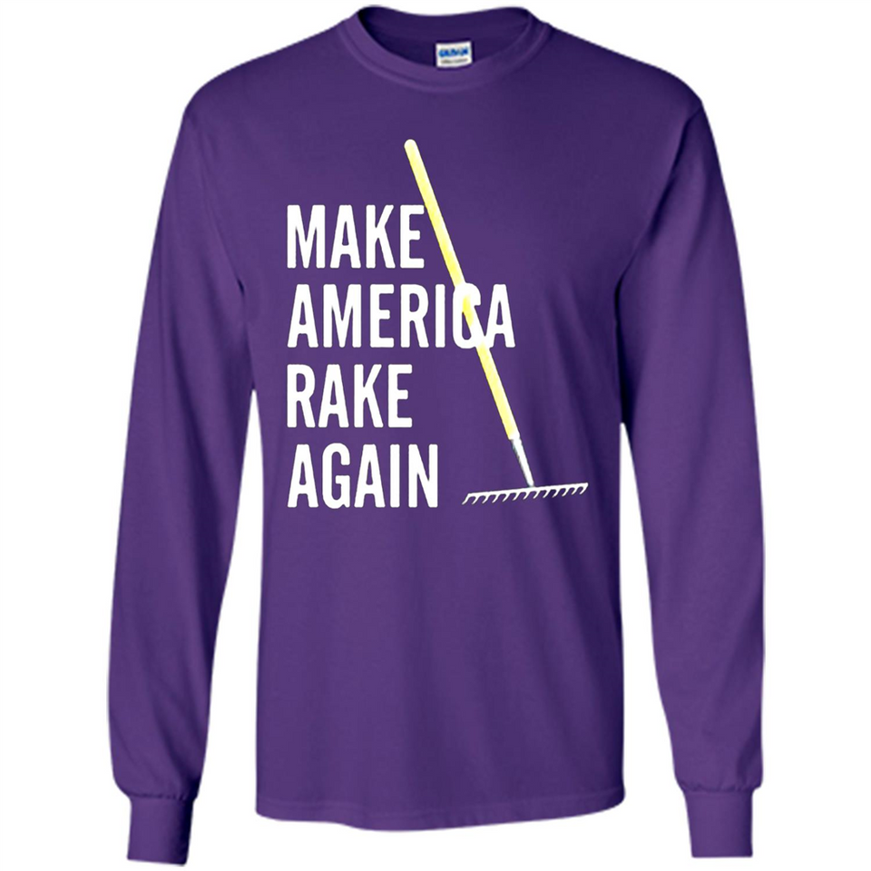 Make America Rake Again California Fires Paradise Youth T-Shirt PINGPONG - Long Sleeve T-Shirt