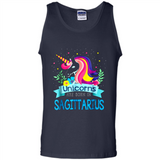 Unicorns are born in Sagittarius Birthday Rainbow Custom Ultra Cotton