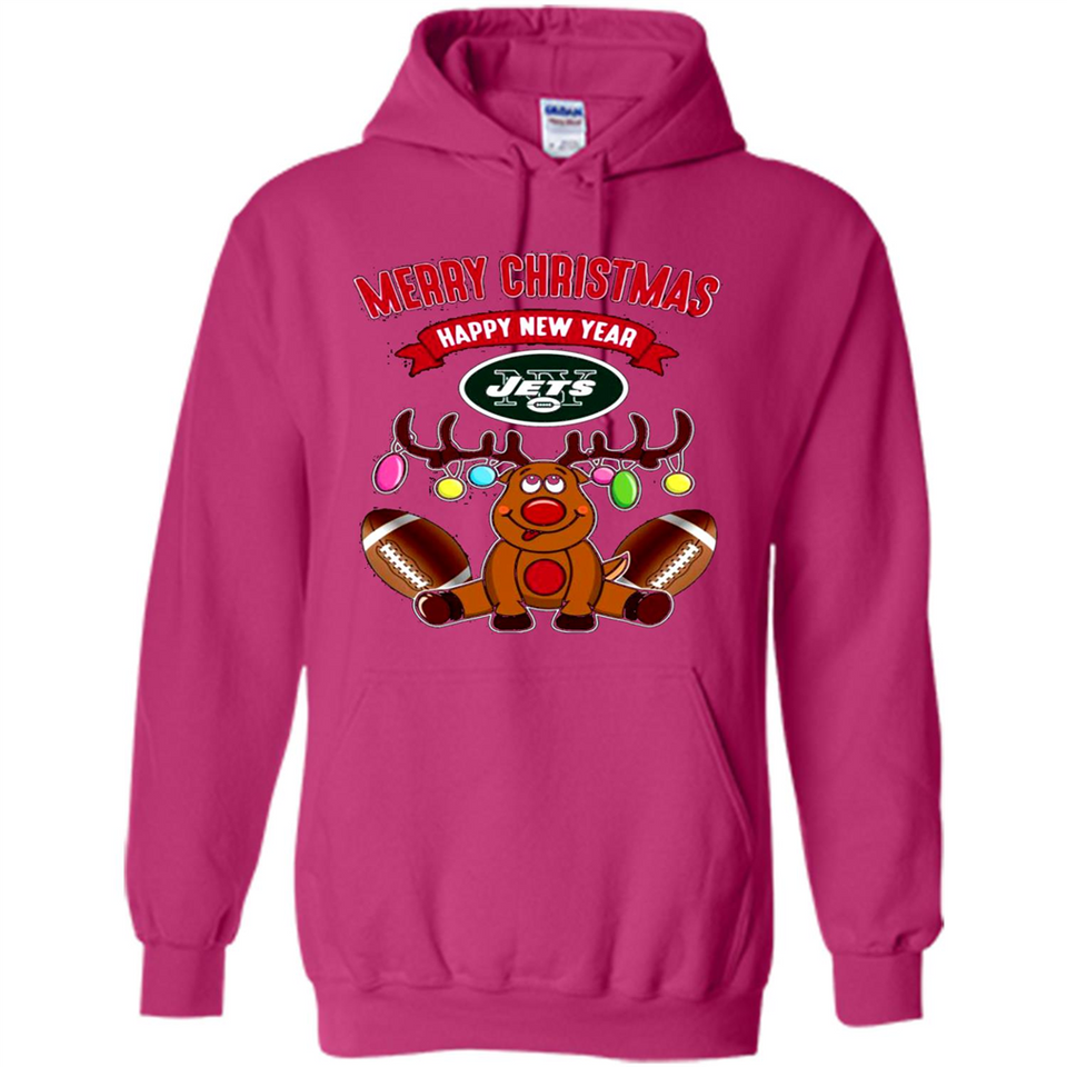 New York Jets NFL Reindeer Funny Merry Christmas And Happy New Year