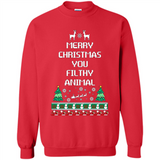 Merry Christmas You Filthy Animal Sweatshirt PINGPONG