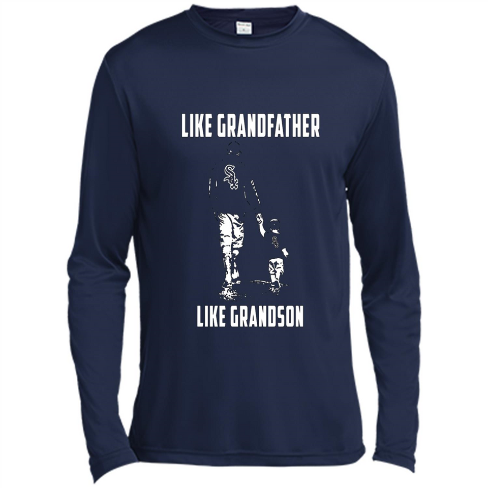 Chicago White Sox GrandFather Like GrandSon - Canvas Long Sleeve T-Shirt