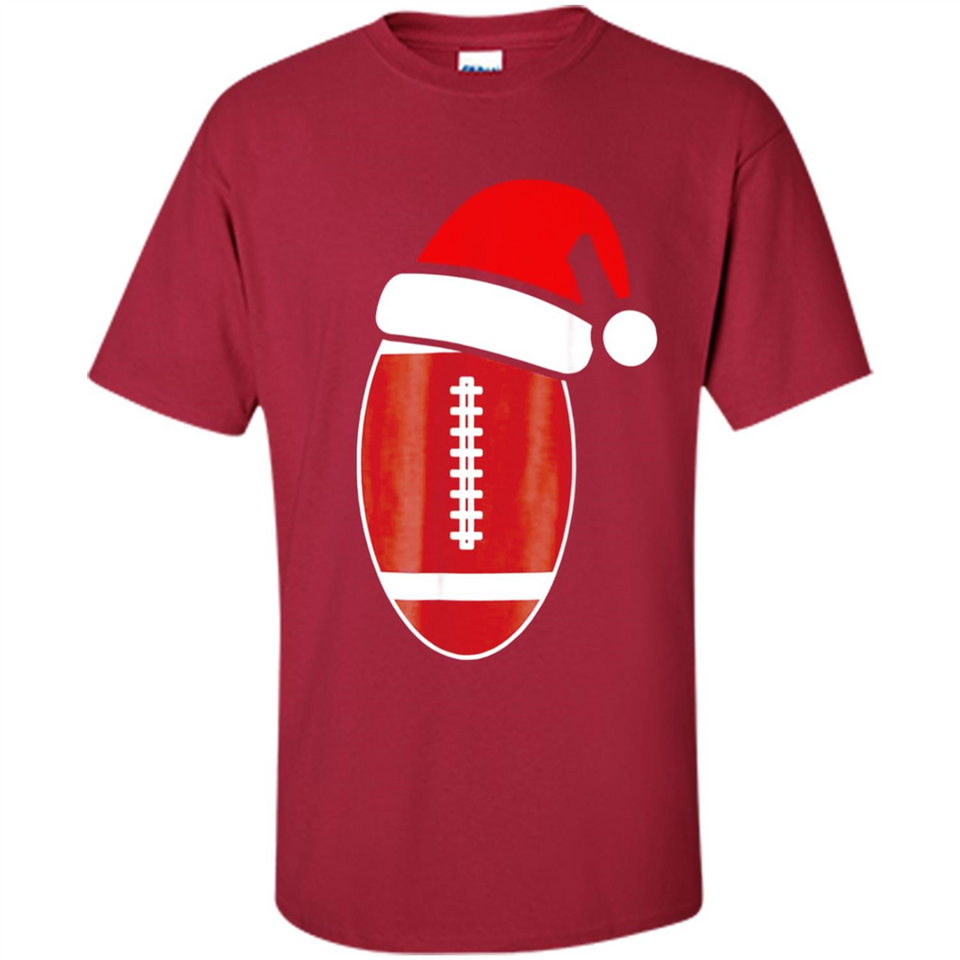 Christmas Football Shirt - Football Santa Hat Christmas