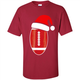 Christmas Football Shirt - Football Santa Hat Christmas
