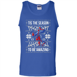 Marvel Spider Man Tis The Season To Be Amazing Ugly Christmas Mug PINGPONG - Tank Top
