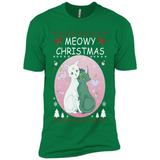 Sailor Moon Yin Yang Cat Love Ugly Christmas Sweater - Premium Short Sleeve T-Shirt