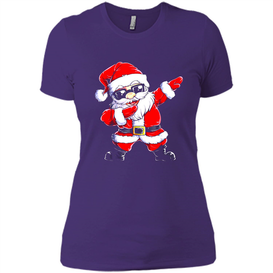 Christmas shirt Dabbing Santa Claus Xmas Gift - Ladies' Boyfriend T-Shirt